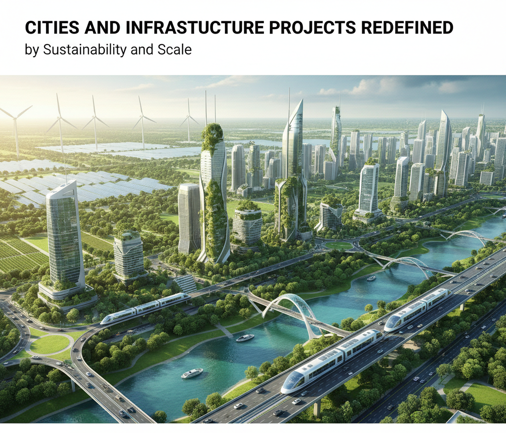 Cities and Infrastructure Projects Redefined by Sustainability and Scale